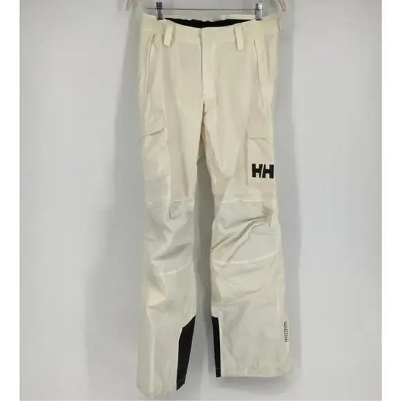 Helly Hansen Womens Medium White Switch Cargo Ski Insulated Pants Relaxed HR3-44